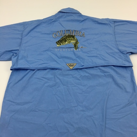 columbia fishing shirts embroidered